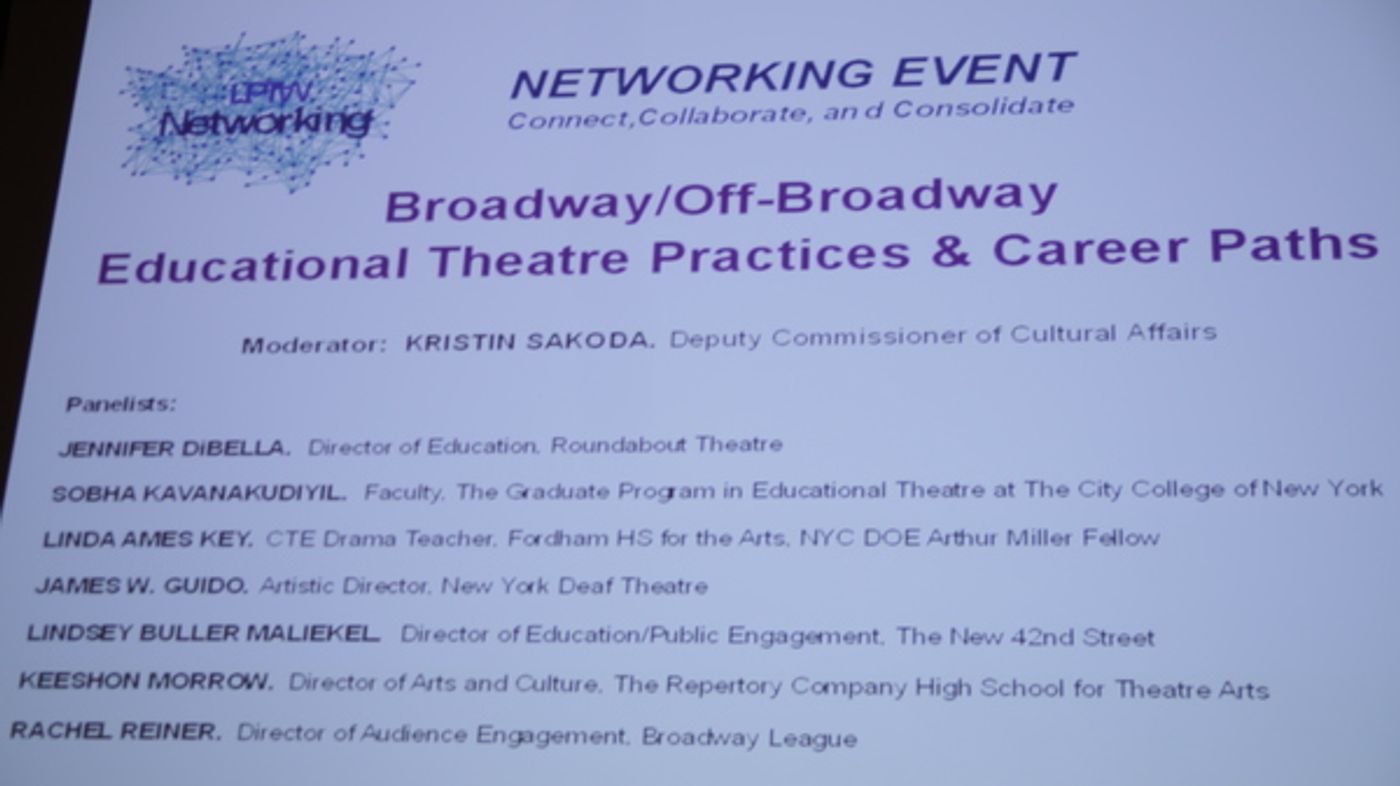 Photo Flash: League of Professional Theatre Women Hosts Panel on Careers in Theatre Education  Image