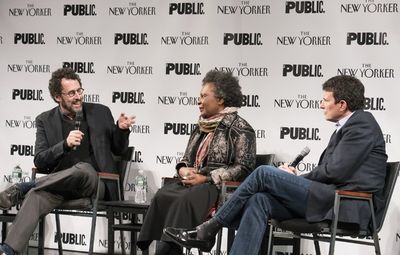Tony Kushner, Claudia Rankine and David Remnick Photo