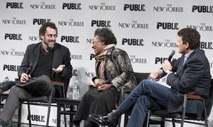 Tony Kushner, Claudia Rankine and David Remnick Photo