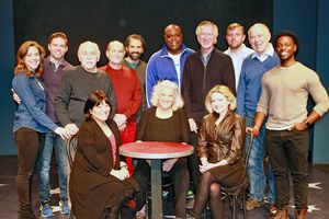 Erika Henningsen, Hunter Ryan Herdlicka, Gordon Stanley, Stephen Mo Hanan, Ben Cherry, J. Bernard Calloway, Peter Land, Dewey Caddell, Lenny Wolpe, Kristopher Thompson-Bolden,Ann Harada, Tyne Daly, Alison Fraser @ BroadwayWorld Erika Henningsen, Hunter Ryan Herdlicka, Gordon Stanley, Stephen Mo Hanan, Ben Cherry Photo
