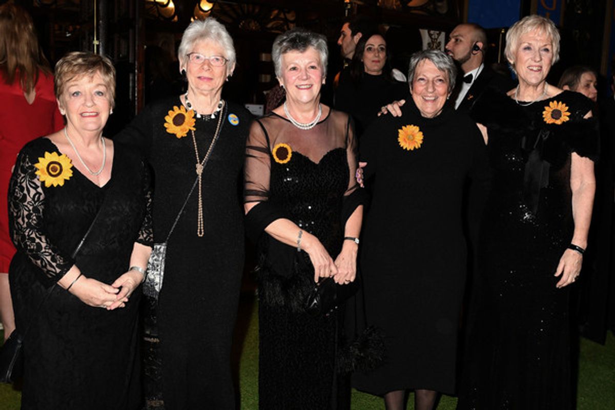 Ros Fawcett, Beryl Bamforth, Christine Clancy Angela Knowles and Tricia Stewart at 