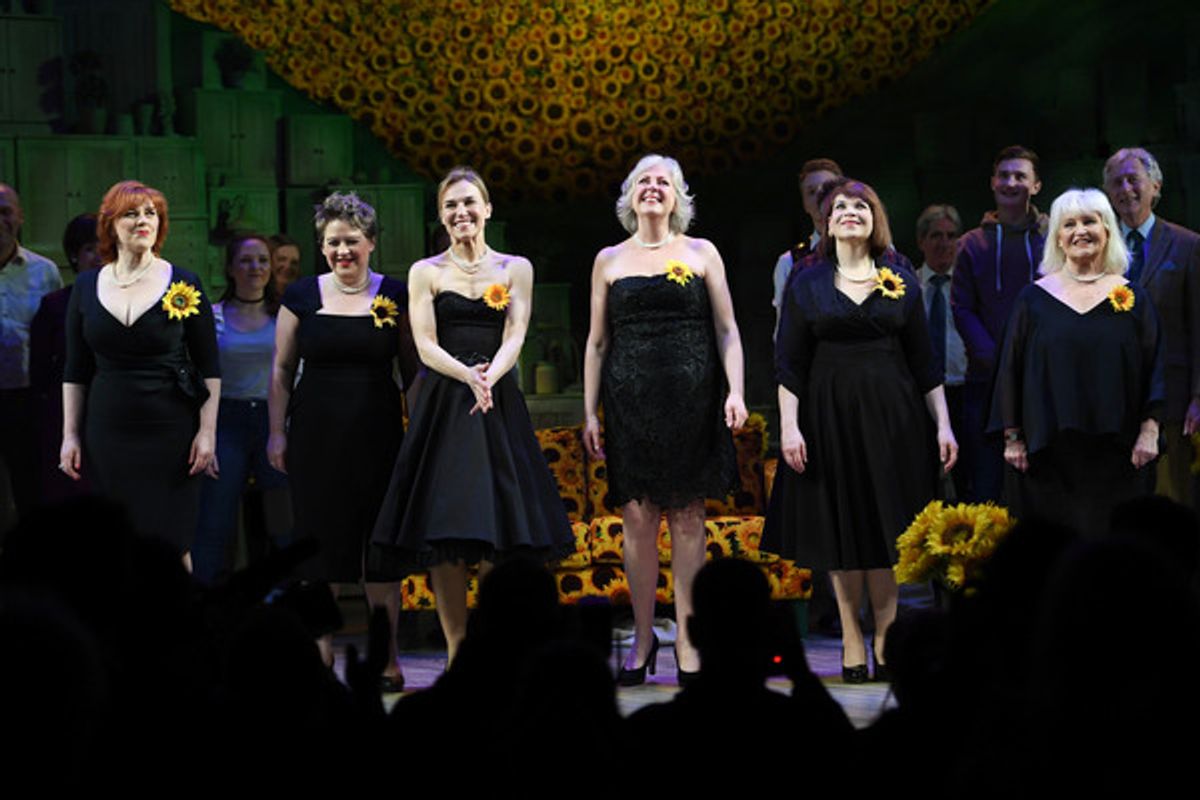 Sophie-Louise Dann, Claire Machin, Joanna Riding, Claire Moore, Debbie Chazen and Michele Dotrice at 