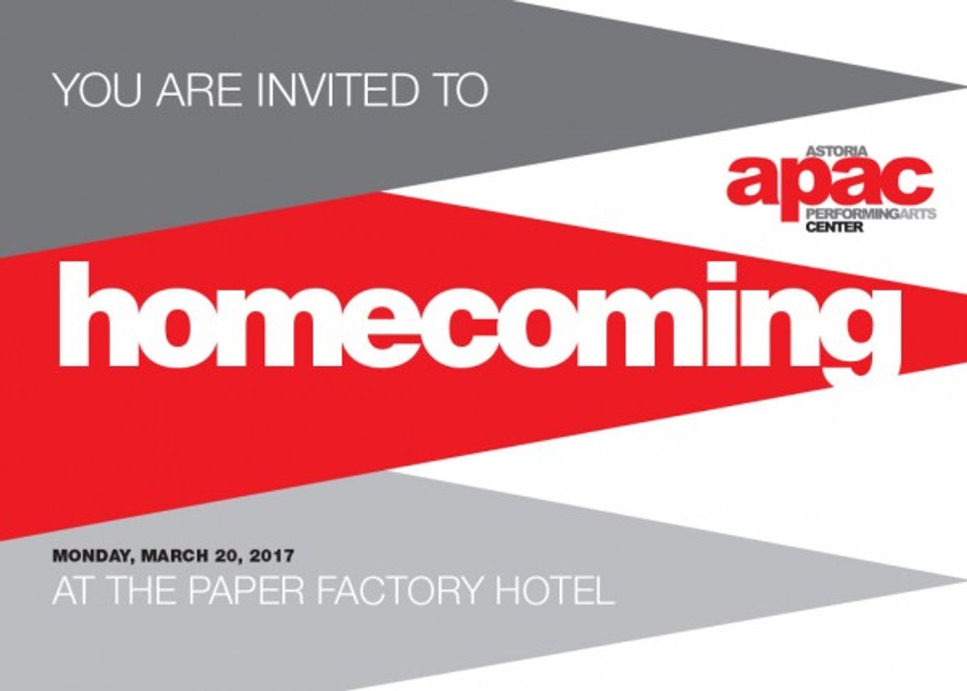 Astoria Performing Arts Center to Host HOMECOMING Benefit Image