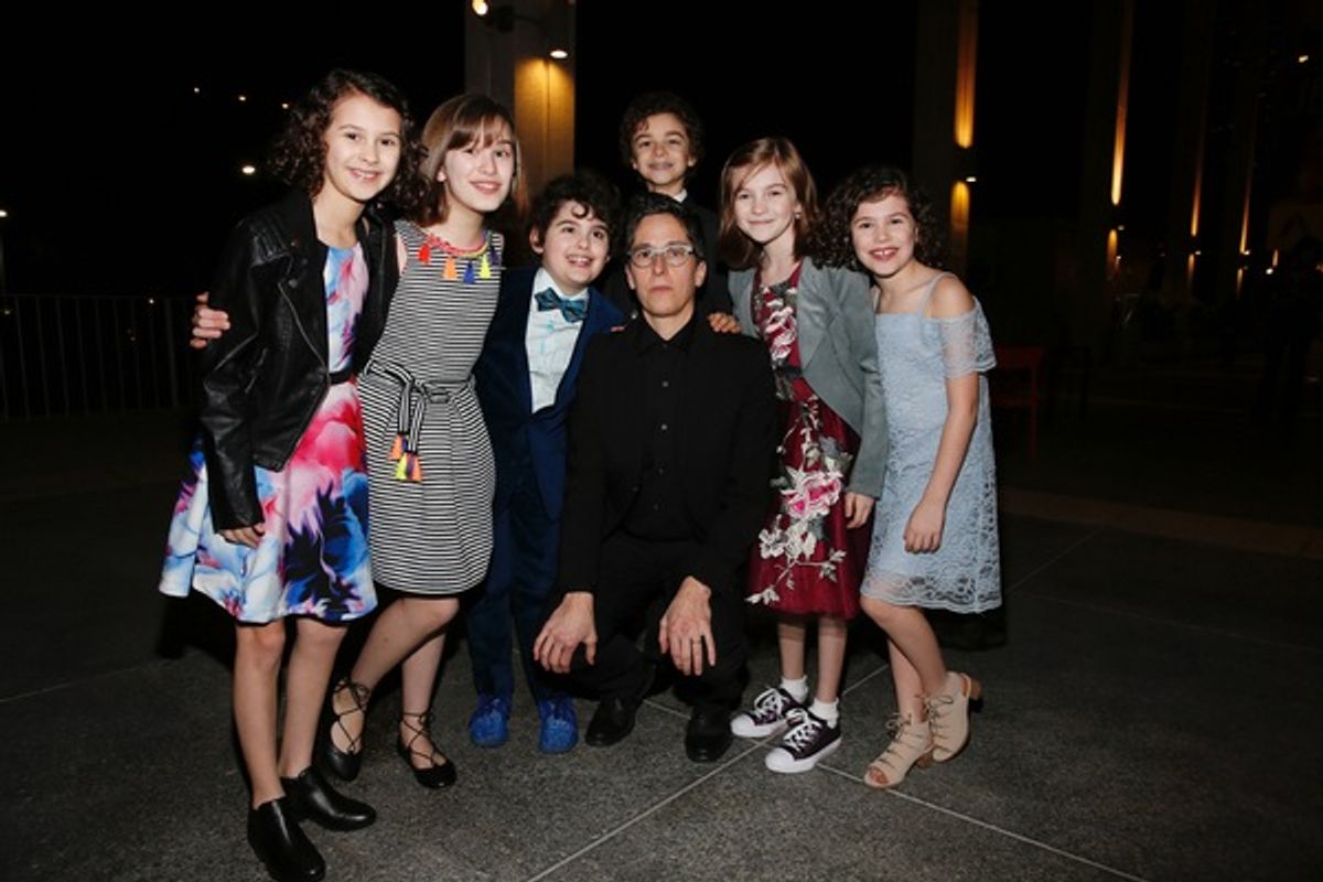 Sofia Trimarchi, Alessandra Baldacchino, Lennon Nate Hammond, graphic novelist Alison Bechdel, Pierson Salvador, Carly Gold and Chloe Trimarchi at 