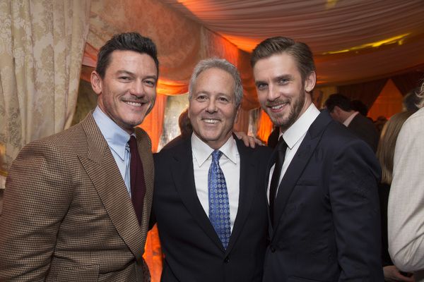 Luke Evans, David Hoberman and Dan Stevens Photo