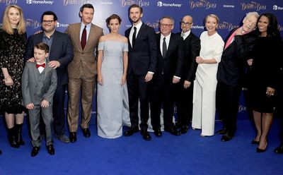 Todd Lieberman, David Hoberman,Hattie Morahan, Nathan Mack, Josh Gad, Luke Evans, Emm Photo