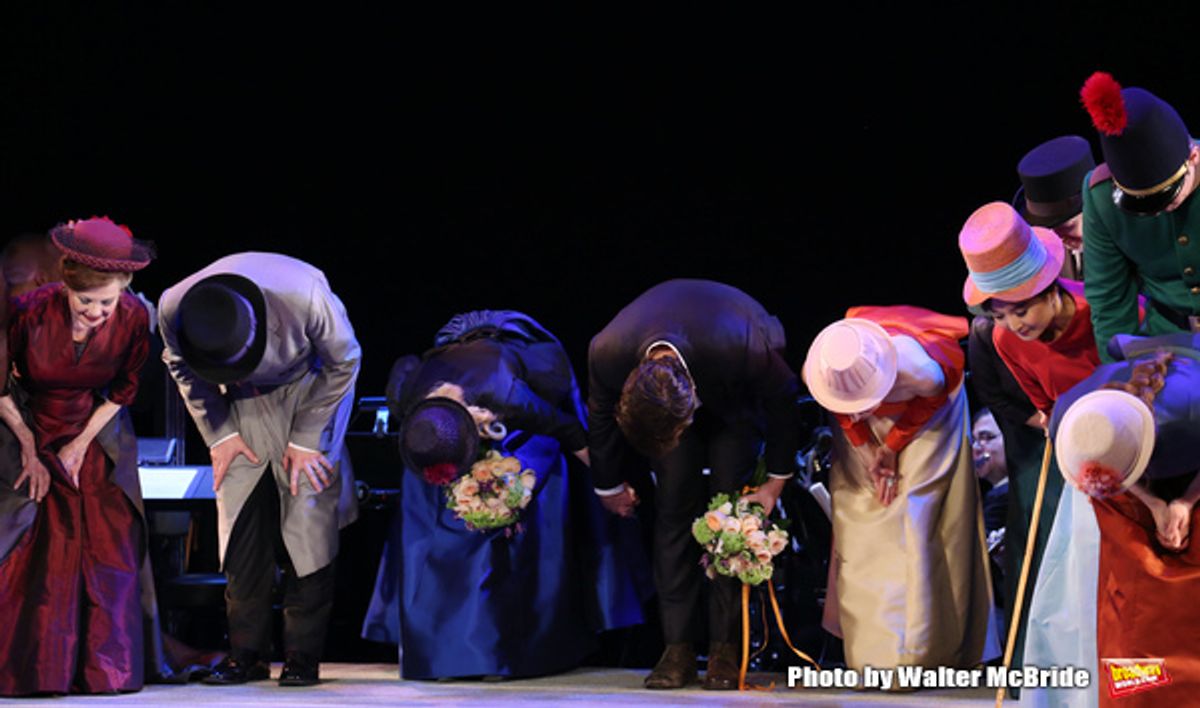 Annaleigh Ashford and Jake Gyllenhaal with the cast  at 