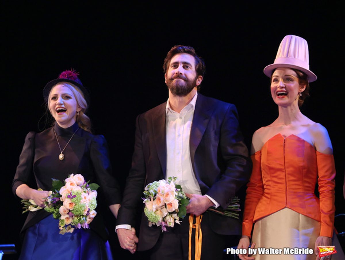 Annaleigh Ashford, Jake Gyllenhaal and Erin Davie  at 
