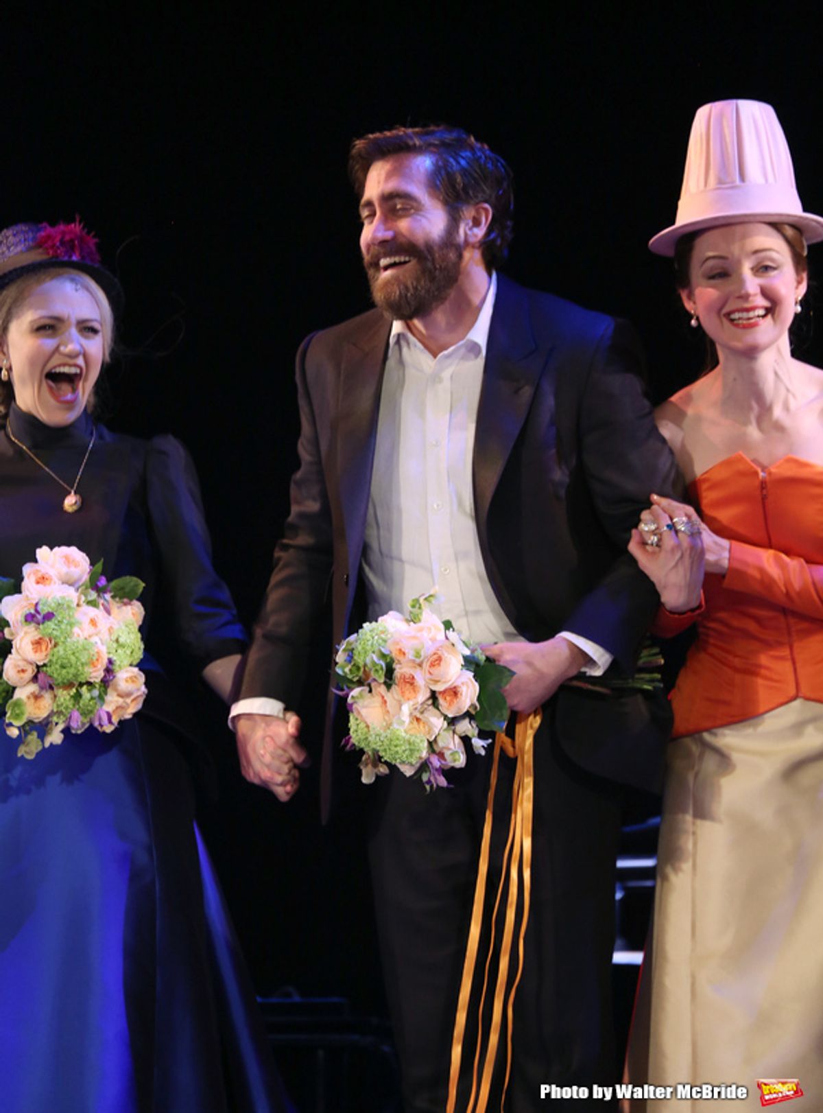 Annaleigh Ashford, Jake Gyllenhaal and Erin Davie  at 