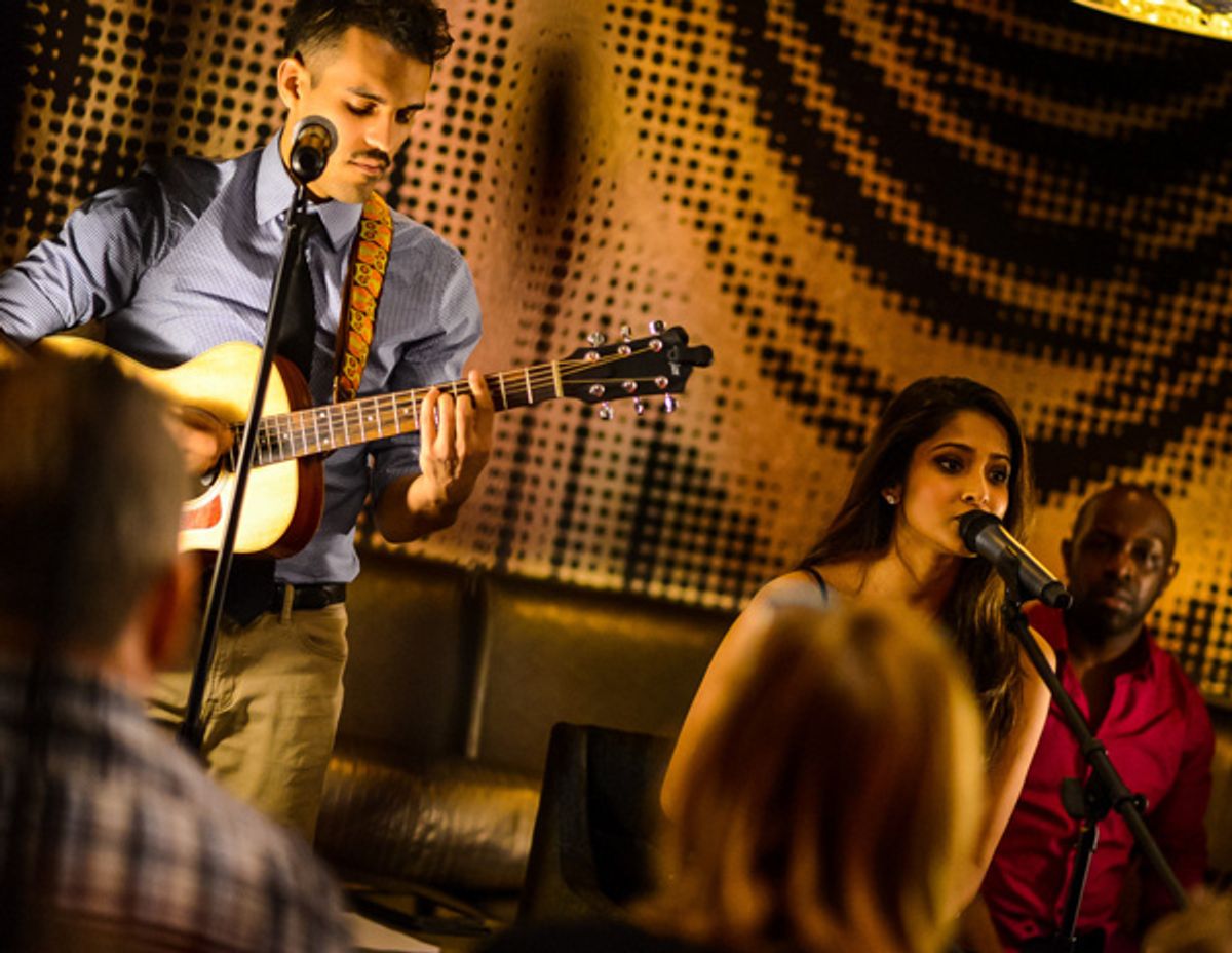 Alex Ortega and Shoba Narayan at 