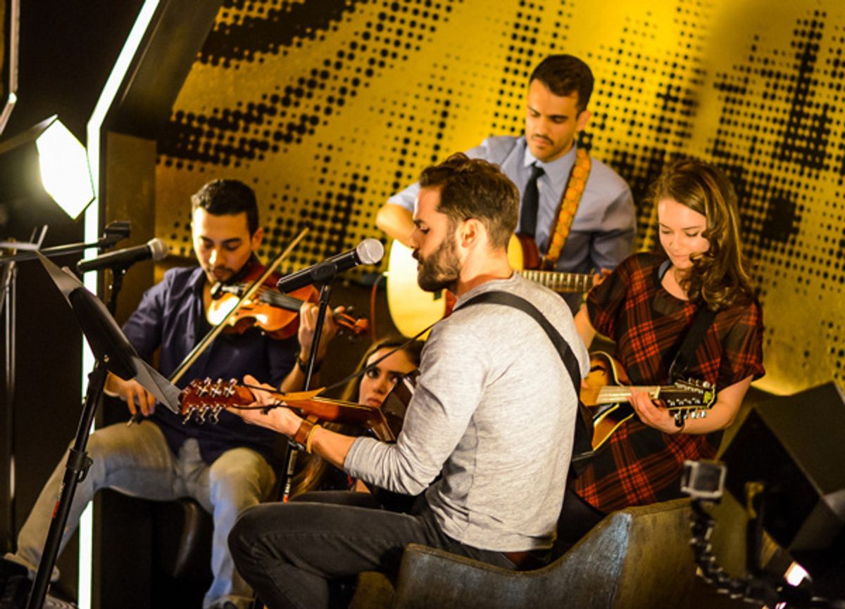 Nicholas Belton, Andrew Mayer, Alex Ortega, Cathryn Wake, and Ashley Perez Flanagan at 