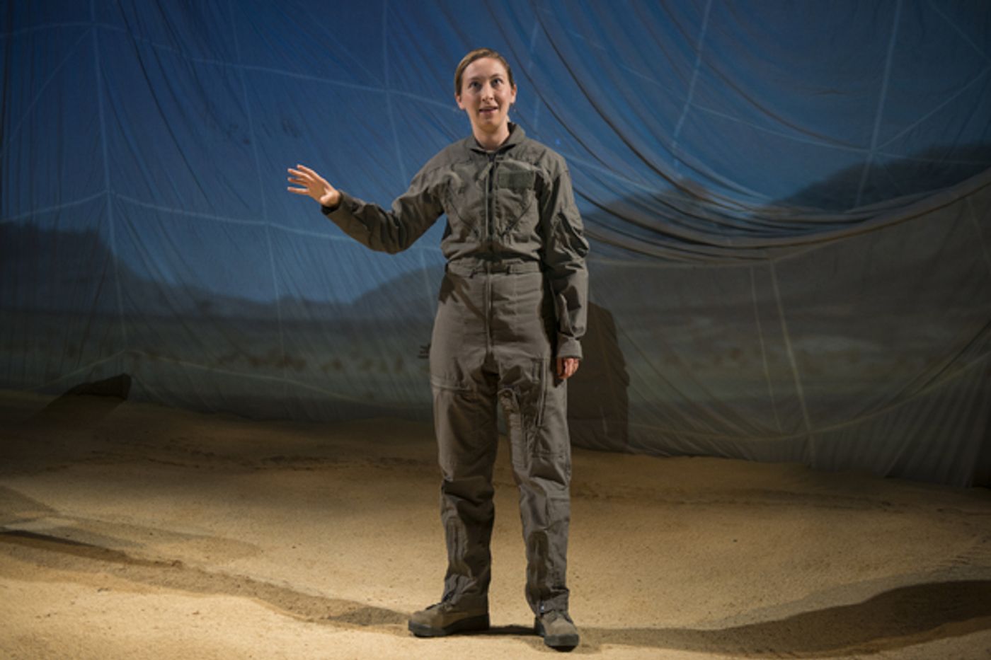 Photo Flash: First Look at Jessie Fisher in GROUNDED at Milwaukee Repertory Theater  Image