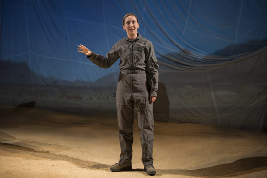 Photo Flash: First Look at Jessie Fisher in GROUNDED at Milwaukee Repertory Theater Image