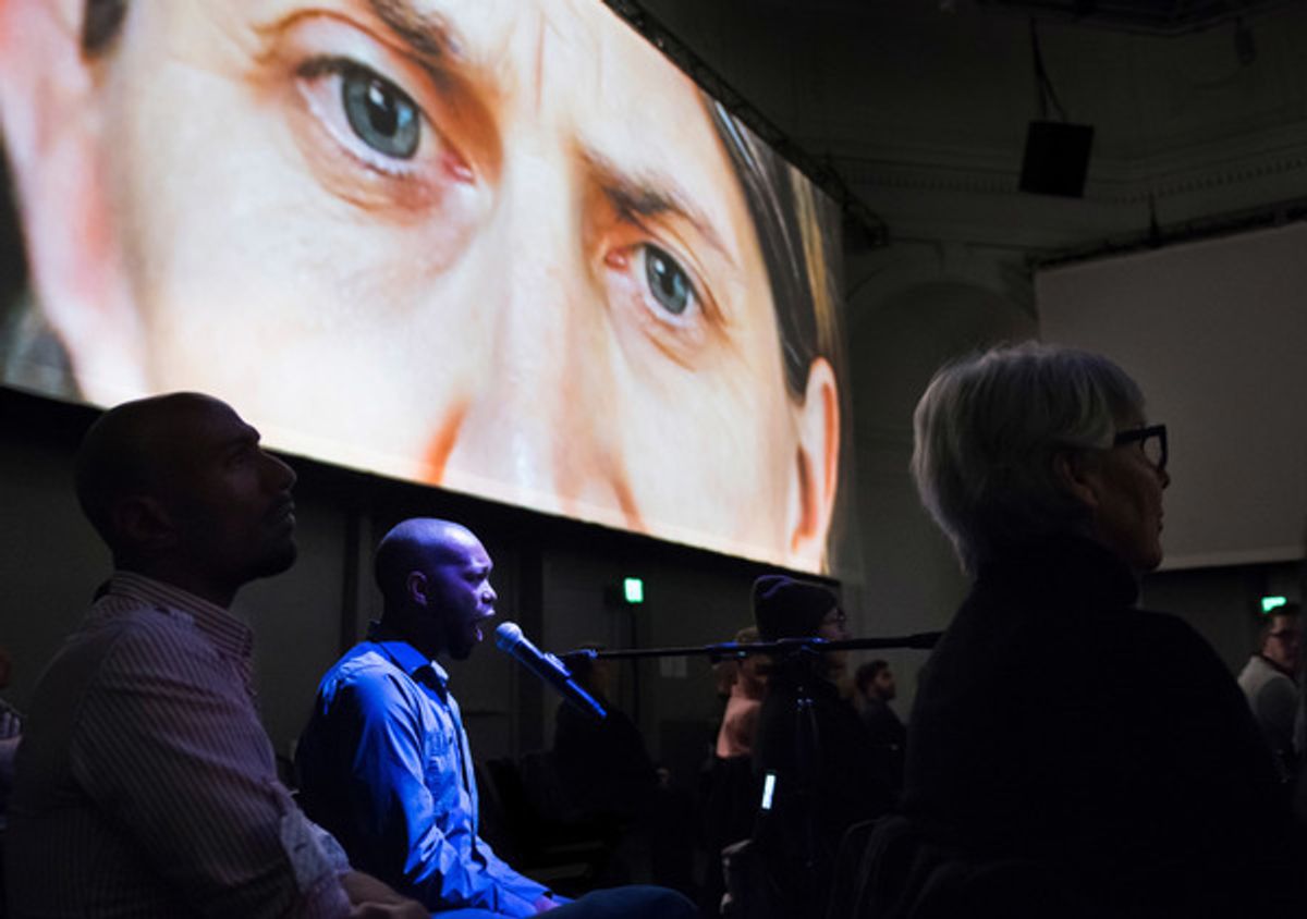 THE SOURCE, composed by Ted Hearne, libretto by Mark Doten, and directed by Daniel Fish, at SF Opera Lab on Thursday night, February 23, 2017. at 