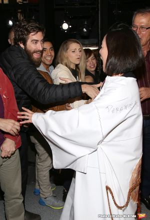 Jake Gyllenhaal and Annaleigh Ashford with MaryAnn Hu  Photo