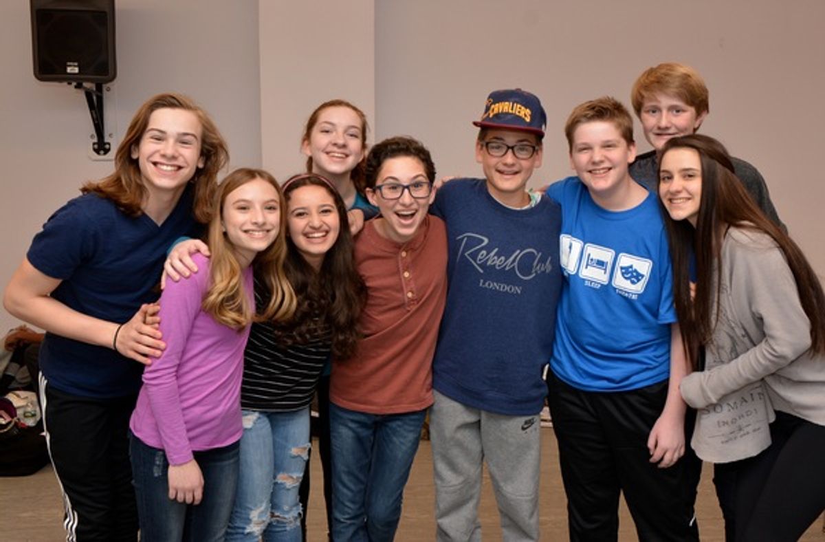 Jack Richman, Emily Rosenfeld, Chloe Hechter, Clara Young, Stephen Sayegh, Lyle Lucas, Dash Green and Anna Giddins at 