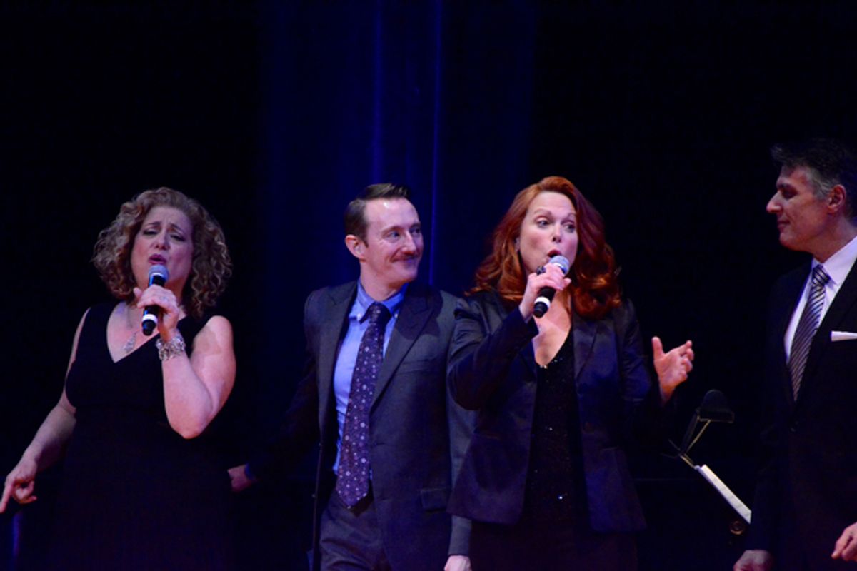 Mary Testa, Brent McBeth, Carolee Carmello and Robert Cuccioli at 