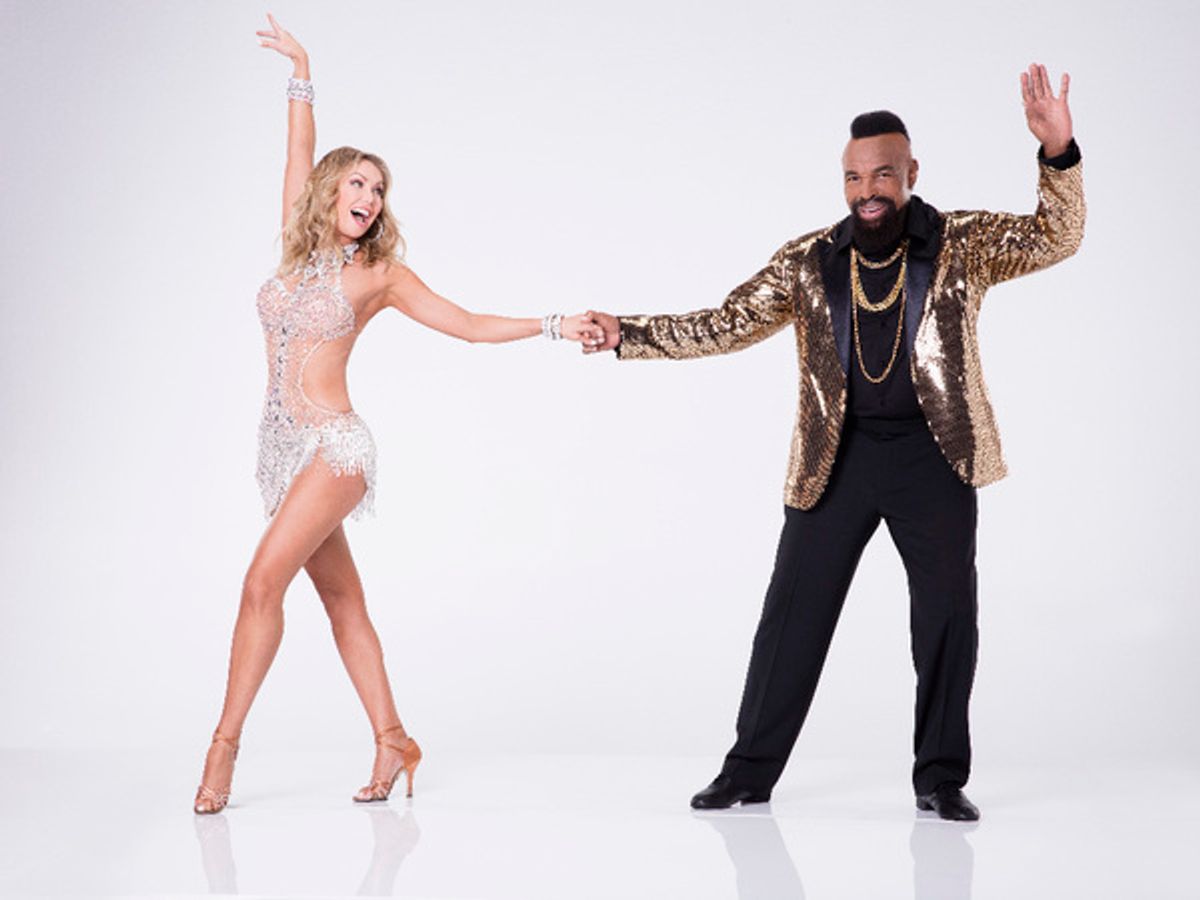 MR. T WITH KYM HERJAVEC  at 