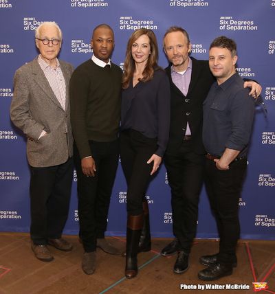 John Guare, Actors Corey Hawkins, Allison Janney, John Benjamin Hickey and  Trip Cull Photo