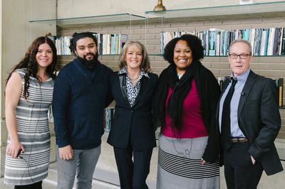Rita Braver, Mary Kathryn Nagle, Nathan Alan Davis, Jacqueline E. Lawton and John Str Photo