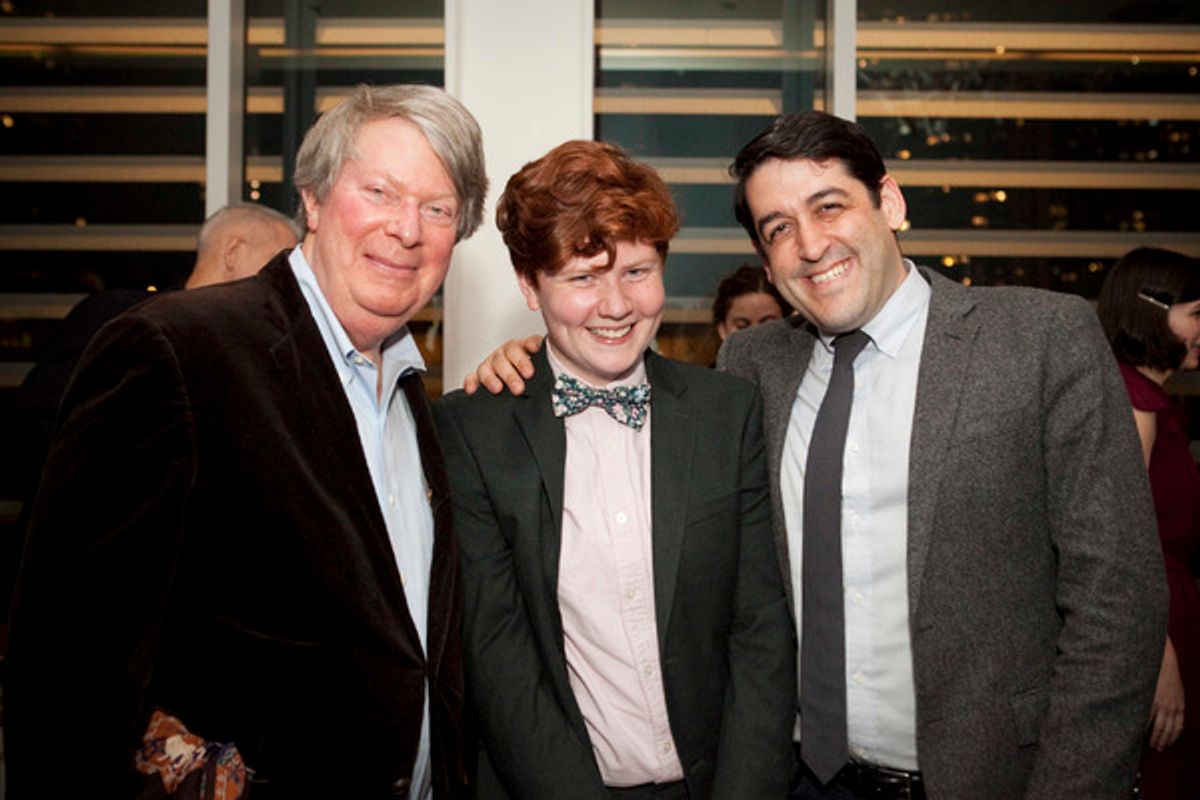 Andre Bishop, Evan Cabnet and Bryna Turner at 