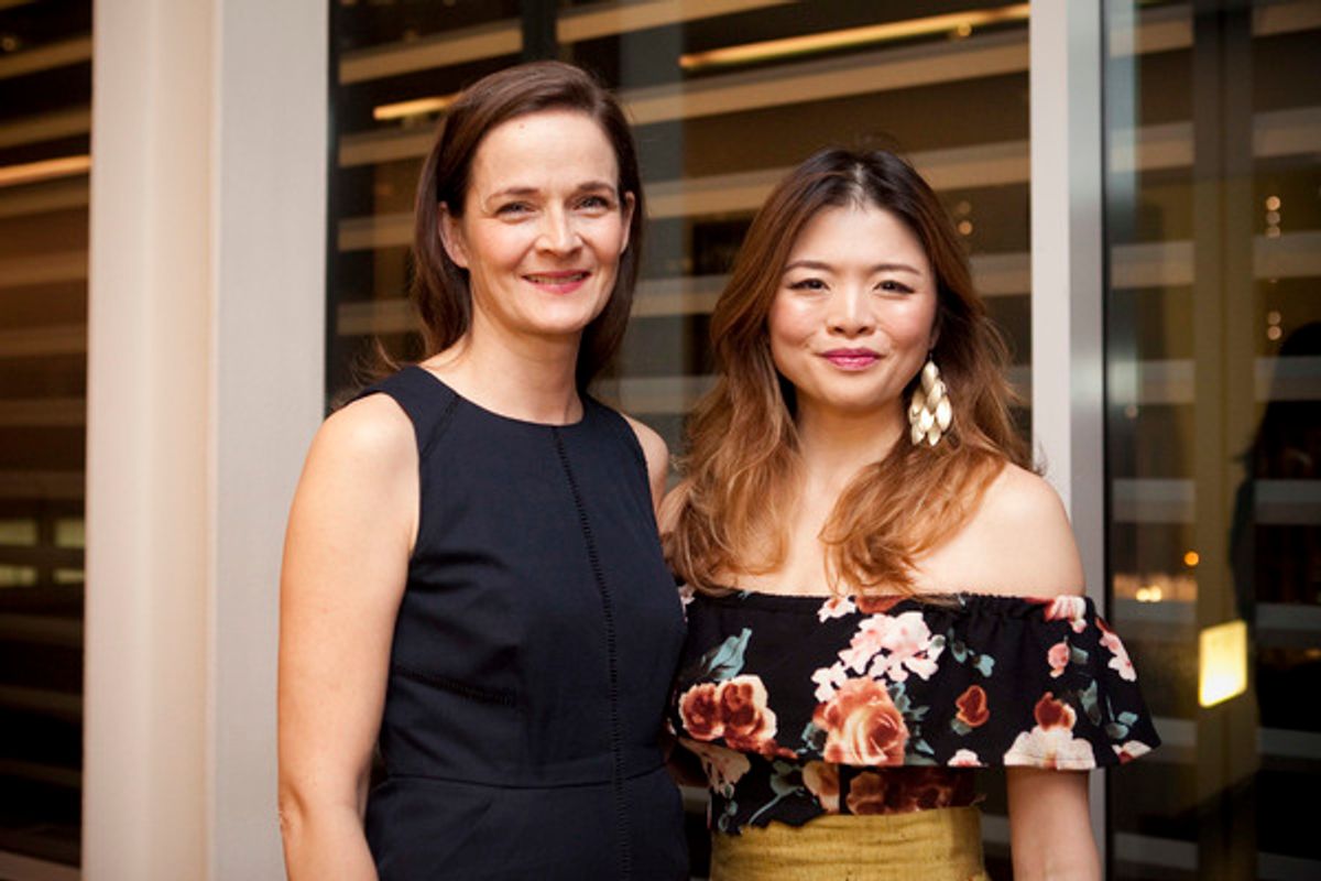 Enid Graham and Ruibo Qian at 