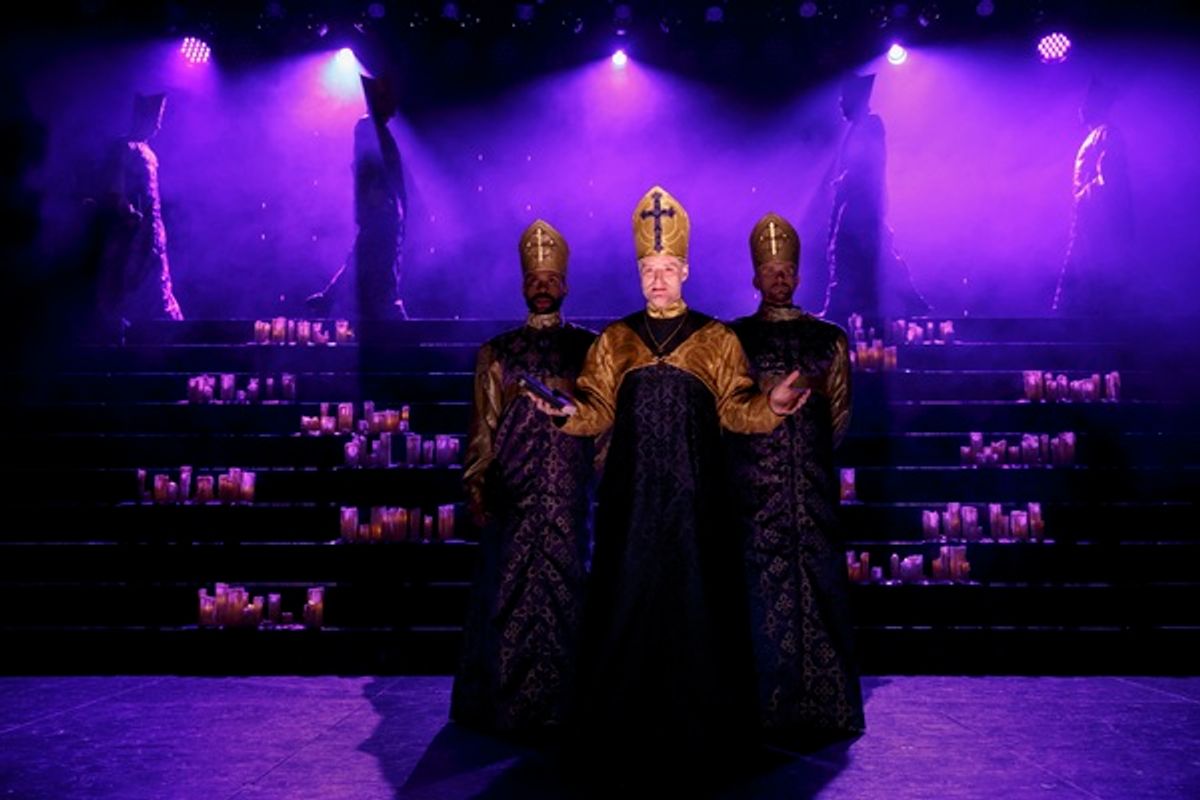 James Brown III, Sean Allan Krill (center) and Adam Perry at 