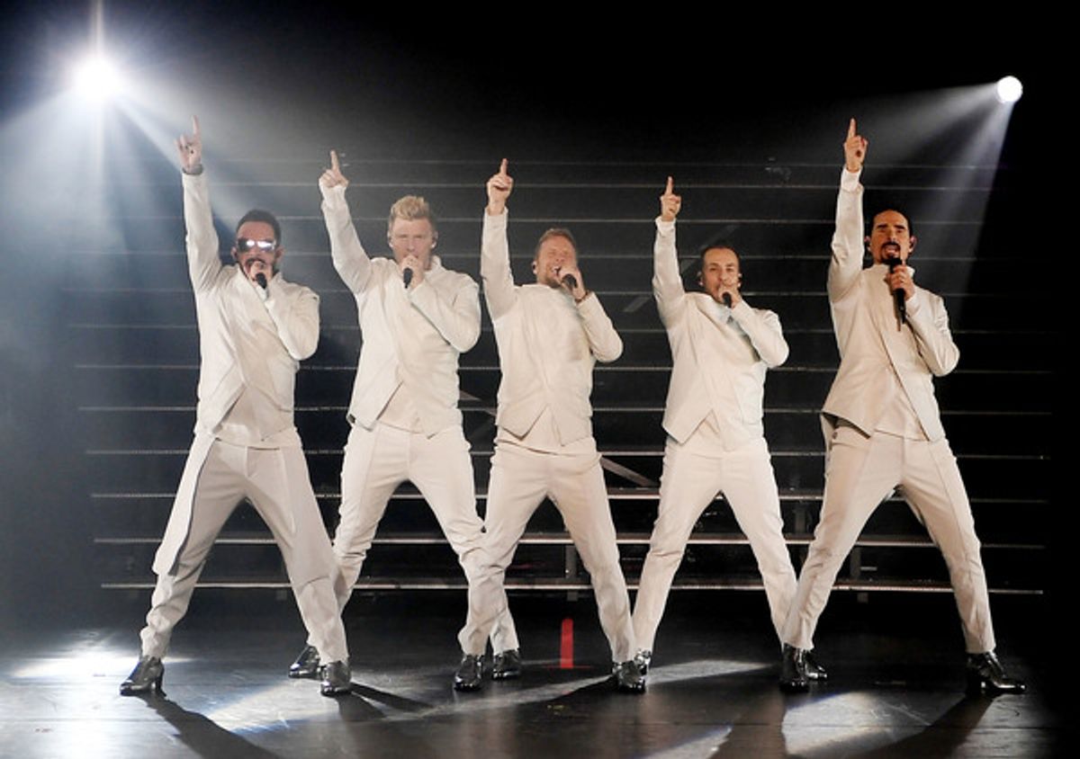 AJ McLean, Nick Carter, Brian Littrell, Howie Dorough and Kevin Richardson at 