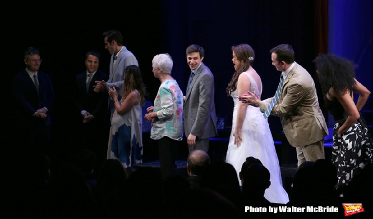 Trip Cullman, Joshua Harmon, John Behlmann, Sas Goldberg, Barbara Barrie, Gideon Glick, Lindsay Mendez, Rebecca Naomi Jones and Luke Smith  at 