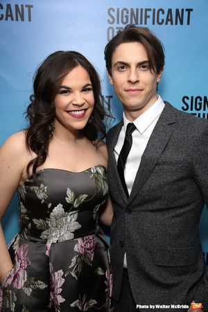 Lindsay Mendez and Derek Klena @ BroadwayWorld Lindsay Mendez and Derek Klena Photo