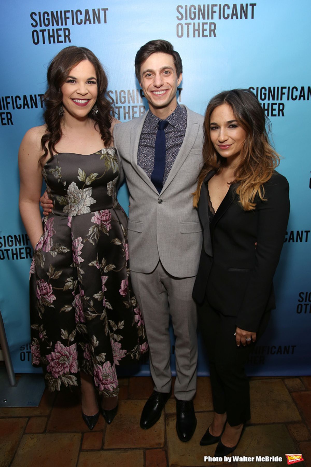 Lindsay Mendez, Gideon Glick and Sas Goldberg at 