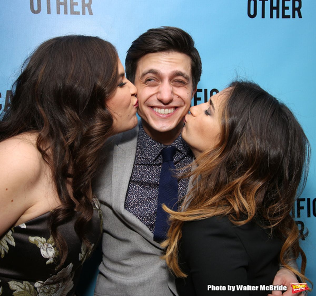 Lindsay Mendez, Gideon Glick and Sas Goldberg  at 