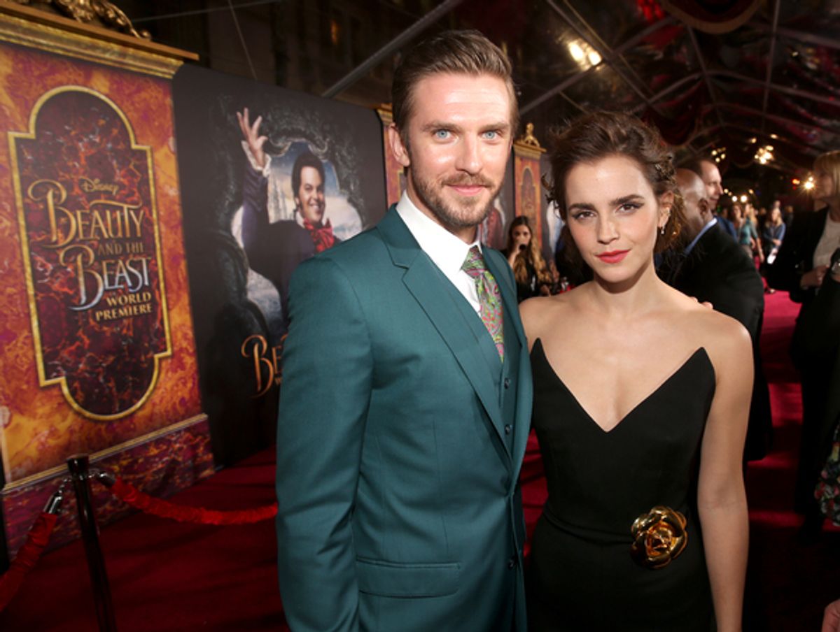  Dan Stevens and Emma Watson at 