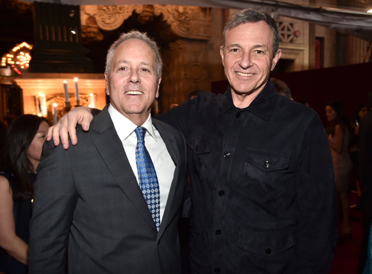 David Hoberman and Bob Iger  at 