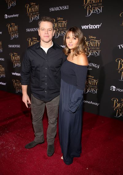 Matt Damonand Luciana Barroso Photo