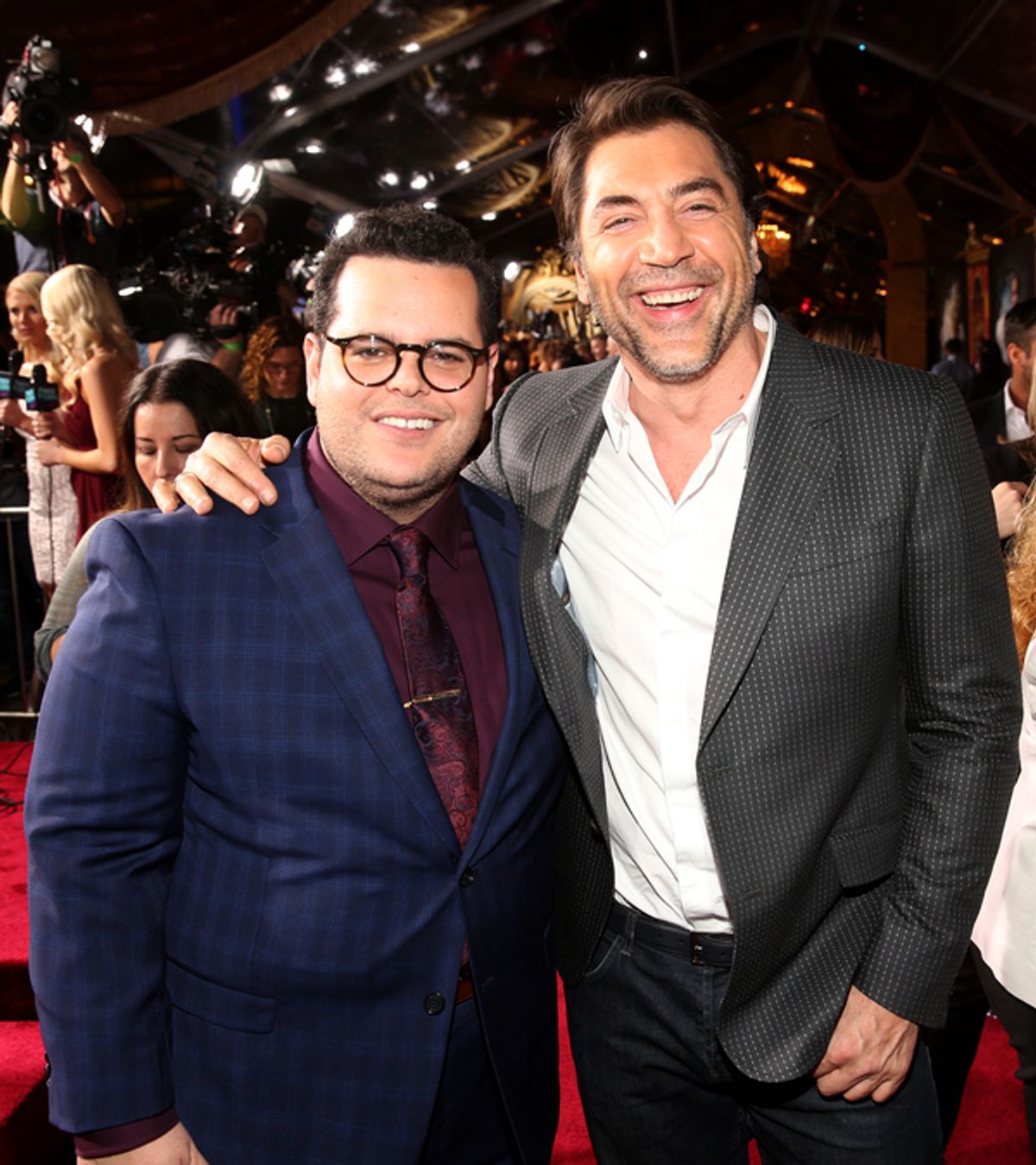 Josh Gad and Javier Bardem at 
