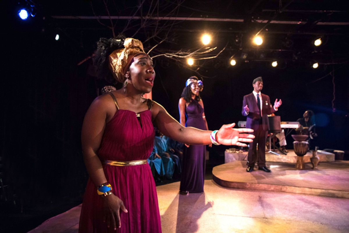 Ashley D. Buster, Tiffany Byrd, and  A.J. Calbert  at 