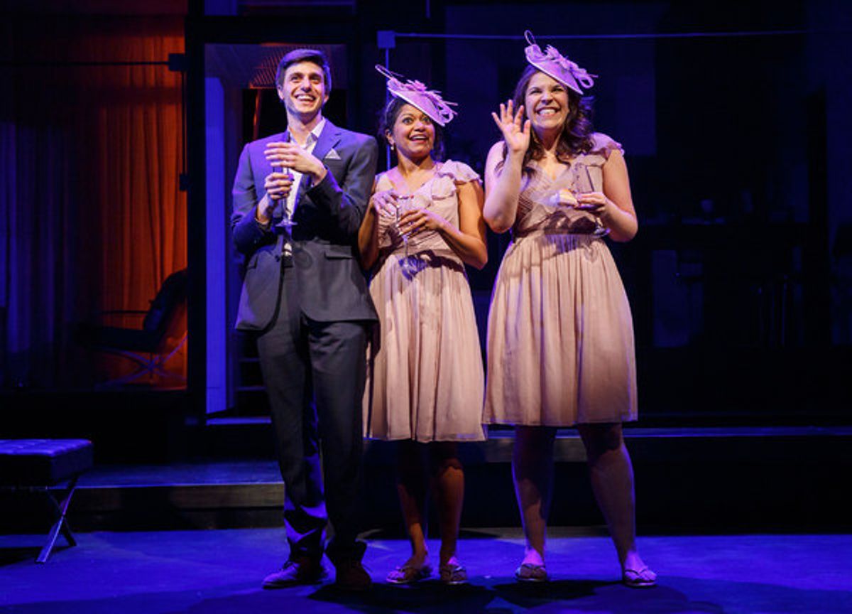 Gideon Glick, Rebecca Naomi Jones and Lindsay Mendez at 
