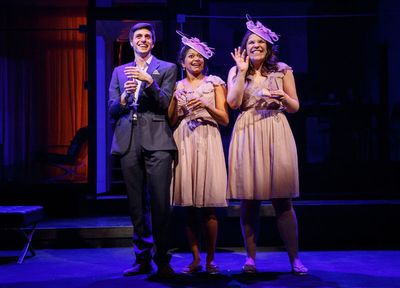 Gideon Glick, Rebecca Naomi Jones and Lindsay Mendez Photo