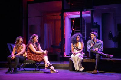 Sas Goldeberg, Lindsay Mendez, Rebecca Naomi Jones and Gideon Glick Photo
