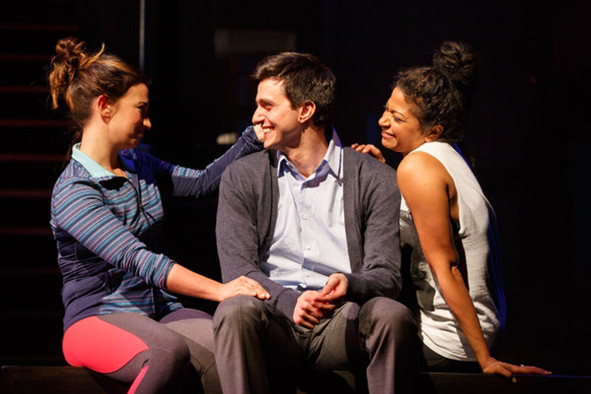 Sas Goldberg, Gideon Glick, and Rebecca Naomi Jones at 