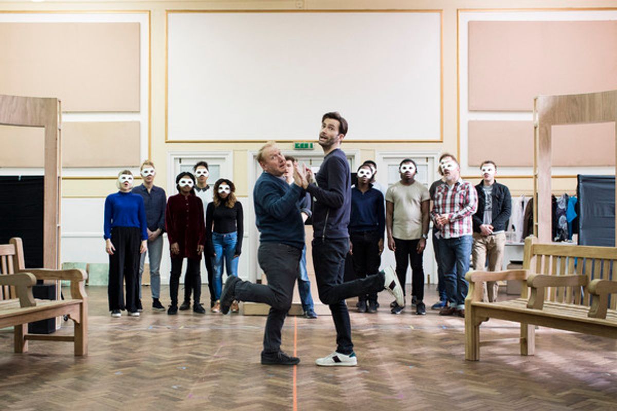 Adrian Scarborough and David Tennant at 