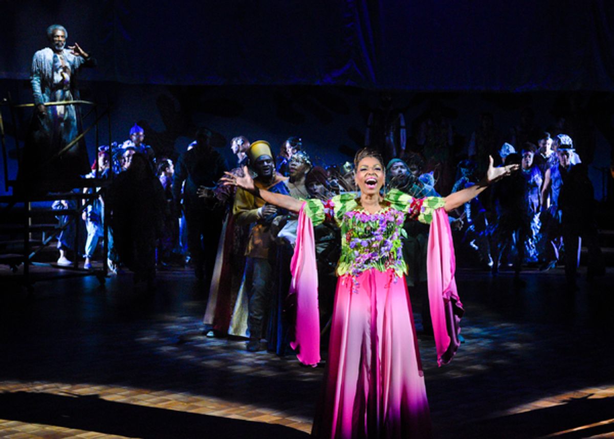 Liz Mikel and cast members of The Tempest at 