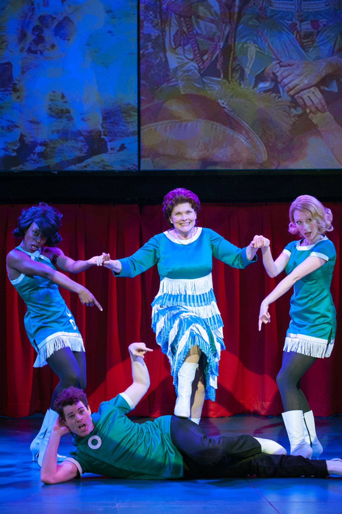 Kimberly Marable, Jacob ben Widmar, Debra Monk, Kaitlyn Davidson at 