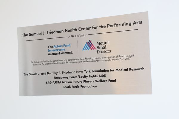 Photos: The Actors Fund Opens Friedman Health Center for the Performing Arts — photo 6 of 6