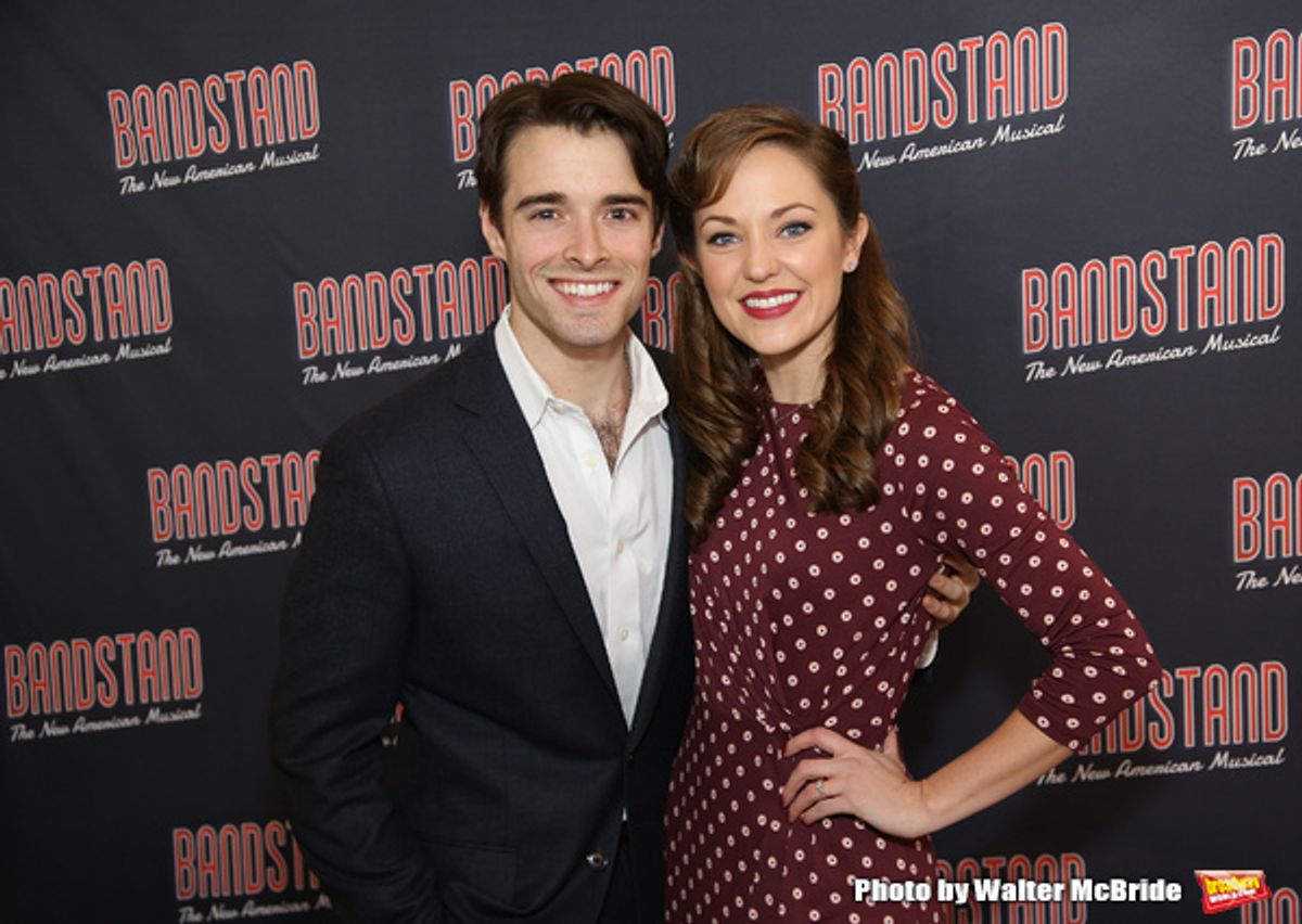 Corey Cott and Laura Osnes  at 