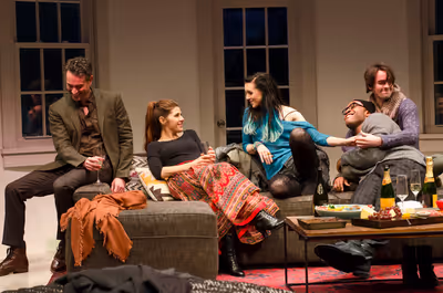 Omar Metwally, Marisa Tomei, Lena Hall, Austin Smith, and David McElwee Photo