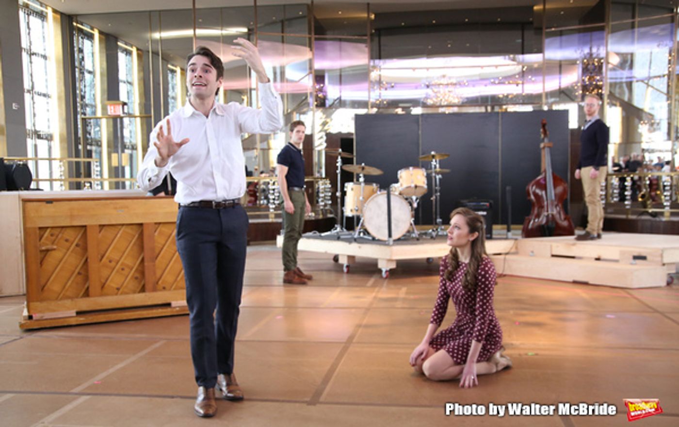 Photo Coverage: The Band's All Here! In Rehearsal with the Company of BANDSTAND  Image