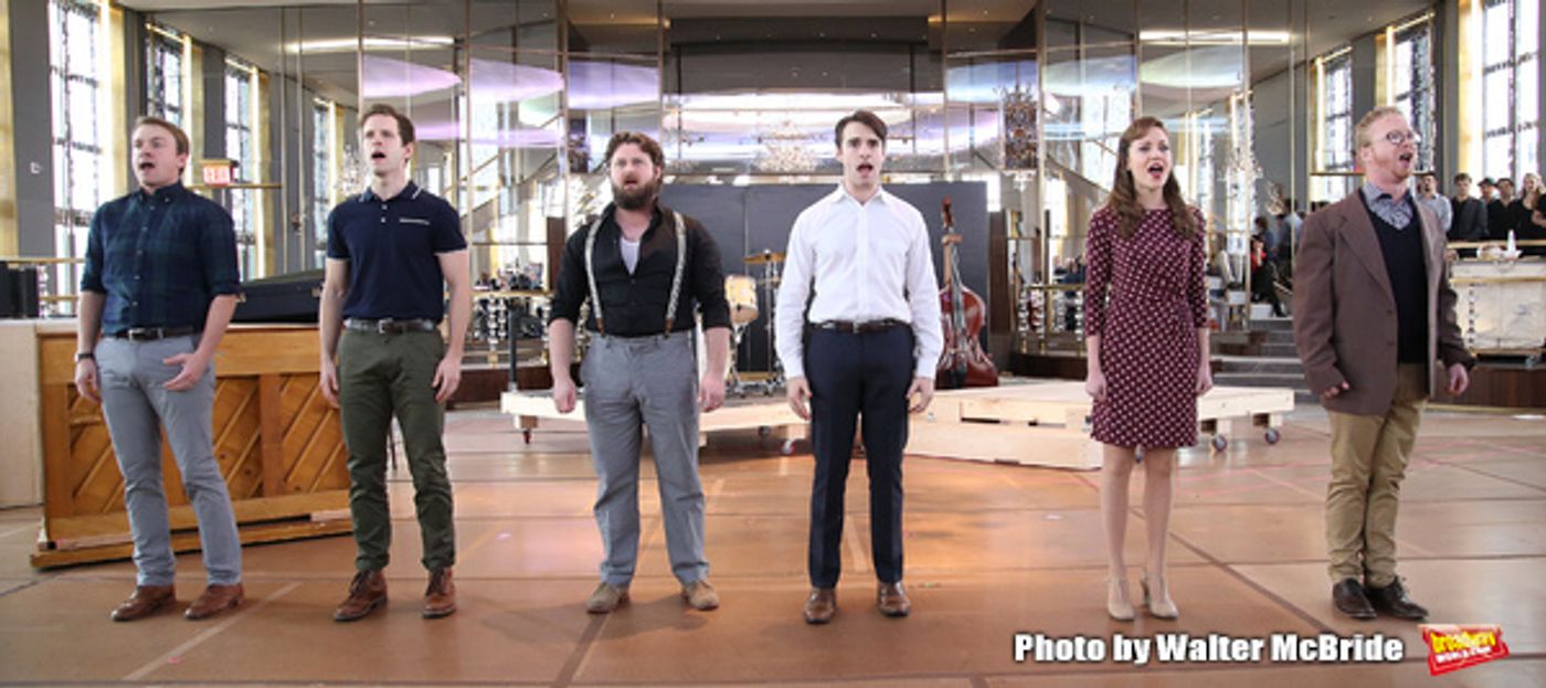 Photo Coverage: The Band's All Here! In Rehearsal with the Company of BANDSTAND  Image