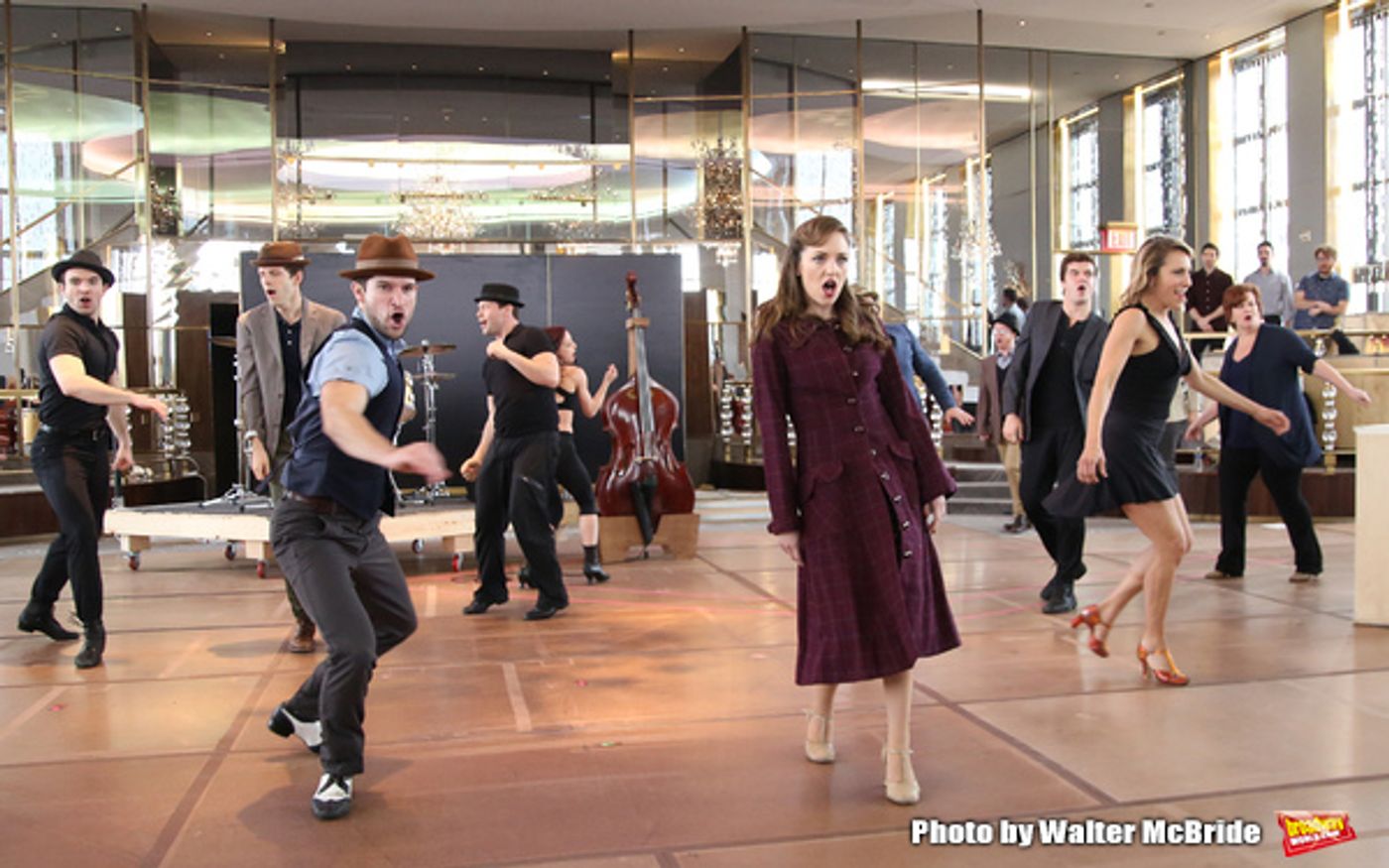 Photo Coverage: The Band's All Here! In Rehearsal with the Company of BANDSTAND  Image
